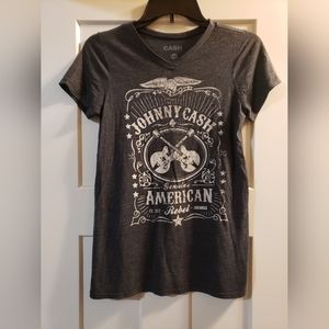 Johnny Cash  V Neck Top Size XS